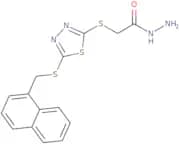 2-({5-[(Naphthalen-1-ylmethyl)sulfanyl]-1,3,4-thiadiazol-2-yl}sulfanyl)acetohydrazide