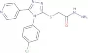 2-{[4-(4-Chlorophenyl)-5-(pyridin-4-yl)-4H-1,2,4-triazol-3-yl]sulfanyl}acetohydrazide