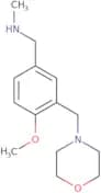 {[4-Methoxy-3-(morpholin-4-ylmethyl)phenyl]methyl}(methyl)amine