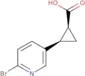 rac-(1R,2R)-2-(6-bromopyridin-3-yl)cyclopropane-1-carboxylic acid, trans