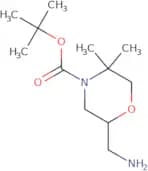 tert-Butyl 2-(aminomethyl)-5,5-dimethylmorpholine-4-carboxylate
