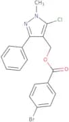 (5-Chloro-1-methyl-3-phenyl-1H-pyrazol-4-yl)methyl 4-bromobenzenecarboxylate