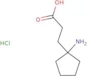3-(1-Aminocyclopentyl)propanoic acid hydrochloride