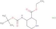 Ethyl 4-{[(tert-butoxy)carbonyl]amino}piperidine-3-carboxylate hydrochloride