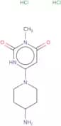 6-(4-Aminopiperidin-1-yl)-3-methyl-1,2,3,4-tetrahydropyrimidine-2,4-dione dihydrochloride