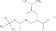 1-[(tert-butoxy)carbonyl]-5-(dimethylamino)piperidine-3-carboxylate lithium