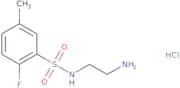 N-(2-Aminoethyl)-2-fluoro-5-methylbenzene-1-sulfonamide hydrochloride
