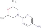 rac-2-[(2R,6S)-2,6-Dimethylmorpholin-4-yl]pyrimidin-5-amine