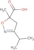 5-Methyl-3-(propan-2-yl)-4,5-dihydro-1,2-oxazole-5-carboxylic acid
