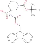 1-[(tert-Butoxy)carbonyl]-3-{[(9H-fluoren-9-ylmethoxy)carbonyl]amino}piperidine-3-carboxylic acid