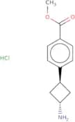 rac-Methyl 4-[(1R,3R)-3-aminocyclobutyl]benzoate hydrochloride