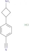 rac-4-[(1R,3R)-3-Aminocyclobutyl]benzonitrile hydrochloride