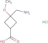 rac-(1S,3S)-3-(Aminomethyl)-3-methoxycyclobutane-1-carboxylic acid hydrochloride