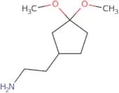 2-(3,3-Dimethoxycyclopentyl)ethan-1-amine