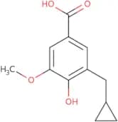 3-(Cyclopropylmethyl)-4-hydroxy-5-methoxybenzoic acid