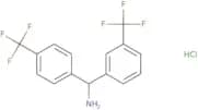 [3-(Trifluoromethyl)phenyl][4-(trifluoromethyl)phenyl]methanamine hydrochloride