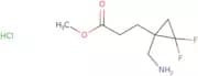 Methyl 3-[1-(aminomethyl)-2,2-difluorocyclopropyl]propanoate hydrochloride