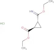 rac-Ethyl (1R,2R)-2-(ethoxymethanimidoyl)cyclopropane-1-carboxylate hydrochloride