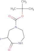 tert-Butyl 6-iodo-5-oxo-1,4-diazepane-1-carboxylate