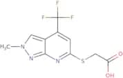 2-{[2-Methyl-4-(trifluoromethyl)-2H-pyrazolo[3,4-b]pyridin-6-yl]sulfanyl}acetic acid