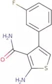 2-Amino-4-(3-fluorophenyl)thiophene-3-carboxamide