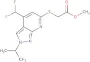Methyl 2-((4-(difluoromethyl)-2-isopropyl-2H-pyrazolo[3,4-b]pyridin-6-yl)thio)acetate