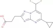 3-[5-Cyclopropyl-7-(difluoromethyl)-[1,2,4]triazolo[1,5-a]pyrimidin-2-yl]propanoic acid