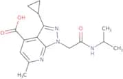 3-Cyclopropyl-6-methyl-1-{[(propan-2-yl)carbamoyl]methyl}-1H-pyrazolo[3,4-b]pyridine-4-carboxylic …