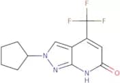 2-Cyclopentyl-4-(trifluoromethyl)-2H,6H,7H-pyrazolo[3,4-b]pyridin-6-one