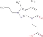 3-{3,4-Dimethyl-6-oxo-2-propyl-2H,6H,7H-pyrazolo[3,4-b]pyridin-7-yl}propanoic acid