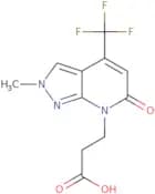 3-[2-Methyl-6-oxo-4-(trifluoromethyl)-2H,6H,7H-pyrazolo[3,4-b]pyridin-7-yl]propanoic acid