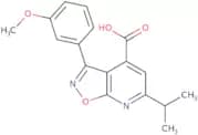 3-(3-Methoxyphenyl)-6-(propan-2-yl)-[1,2]oxazolo[5,4-b]pyridine-4-carboxylic acid