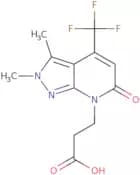 3-[2,3-Dimethyl-6-oxo-4-(trifluoromethyl)-2H,6H,7H-pyrazolo[3,4-b]pyridin-7-yl]propanoic acid