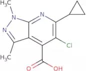 5-Chloro-6-cyclopropyl-1,3-dimethyl-1H-pyrazolo[3,4-b]pyridine-4-carboxylic acid