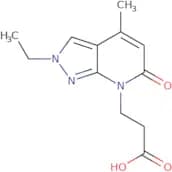 3-{2-Ethyl-4-methyl-6-oxo-2H,6H,7H-pyrazolo[3,4-b]pyridin-7-yl}propanoic acid