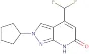 2-Cyclopentyl-4-(difluoromethyl)-2H,6H,7H-pyrazolo[3,4-b]pyridin-6-one