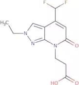 3-[4-(Difluoromethyl)-2-ethyl-6-oxo-2H,6H,7H-pyrazolo[3,4-b]pyridin-7-yl]propanoic acid