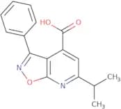 3-Phenyl-6-(propan-2-yl)-[1,2]oxazolo[5,4-b]pyridine-4-carboxylic acid