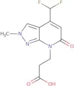 3-[4-(Difluoromethyl)-2-methyl-6-oxo-2H,6H,7H-pyrazolo[3,4-b]pyridin-7-yl]propanoic acid