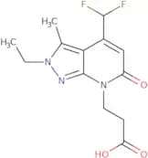 3-[4-(Difluoromethyl)-2-ethyl-3-methyl-6-oxo-2H,6H,7H-pyrazolo[3,4-b]pyridin-7-yl]propanoic acid