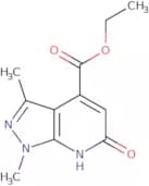 Ethyl 1,3-dimethyl-6-oxo-1H,6H,7H-pyrazolo[3,4-b]pyridine-4-carboxylate