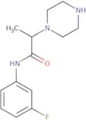N-(3-Fluorophenyl)-2-(piperazin-1-yl)propanamide
