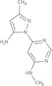 6-(5-Amino-3-methyl-1H-pyrazol-1-yl)-N-methylpyrimidin-4-amine