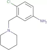 4-Chloro-3-(piperidin-1-ylmethyl)aniline