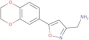 [5-(2,3-Dihydro-1,4-benzodioxin-6-yl)-1,2-oxazol-3-yl]methanamine