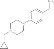 {4-[4-(Cyclopropylmethyl)piperazin-1-yl]phenyl}methanamine