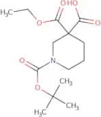 1-[(tert-Butoxy)carbonyl]-3-(ethoxycarbonyl)piperidine-3-carboxylic acid