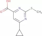 6-Cyclopropyl-2-(methylsulfanyl)pyrimidine-4-carboxylic acid