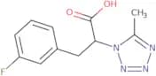3-(3-Fluorophenyl)-2-(5-methyl-1H-1,2,3,4-tetrazol-1-yl)propanoic acid