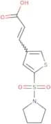 (2E)-3-[5-(Pyrrolidine-1-sulfonyl)thiophen-3-yl]prop-2-enoic acid